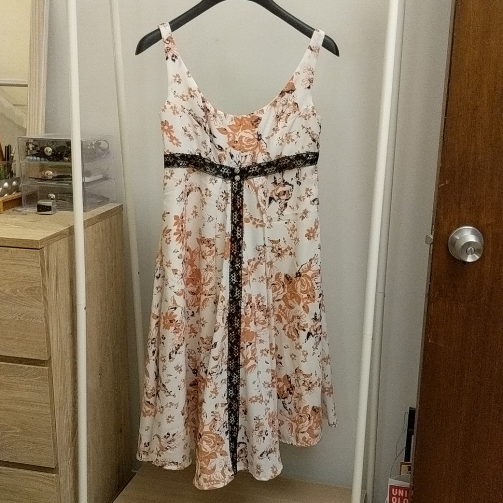 Vintage Couture Flower Dress By Ava Bishop